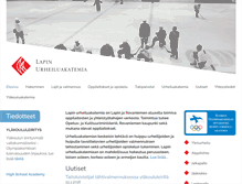 Tablet Screenshot of lapinurheiluakatemia.fi